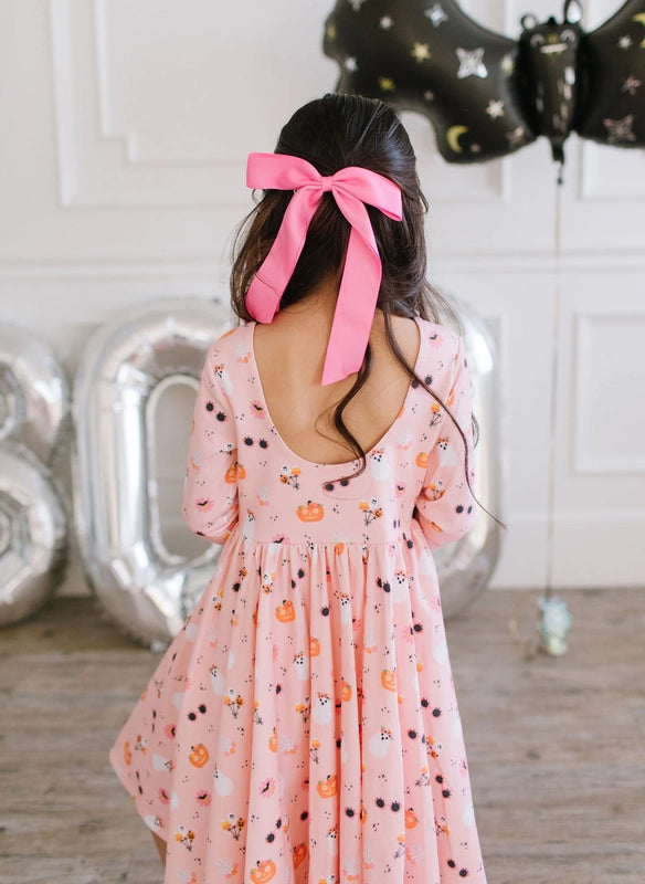 Ollie Jay Girls Gwendolyn Dress - Hippie Halloween Ghosts & Pumpkins