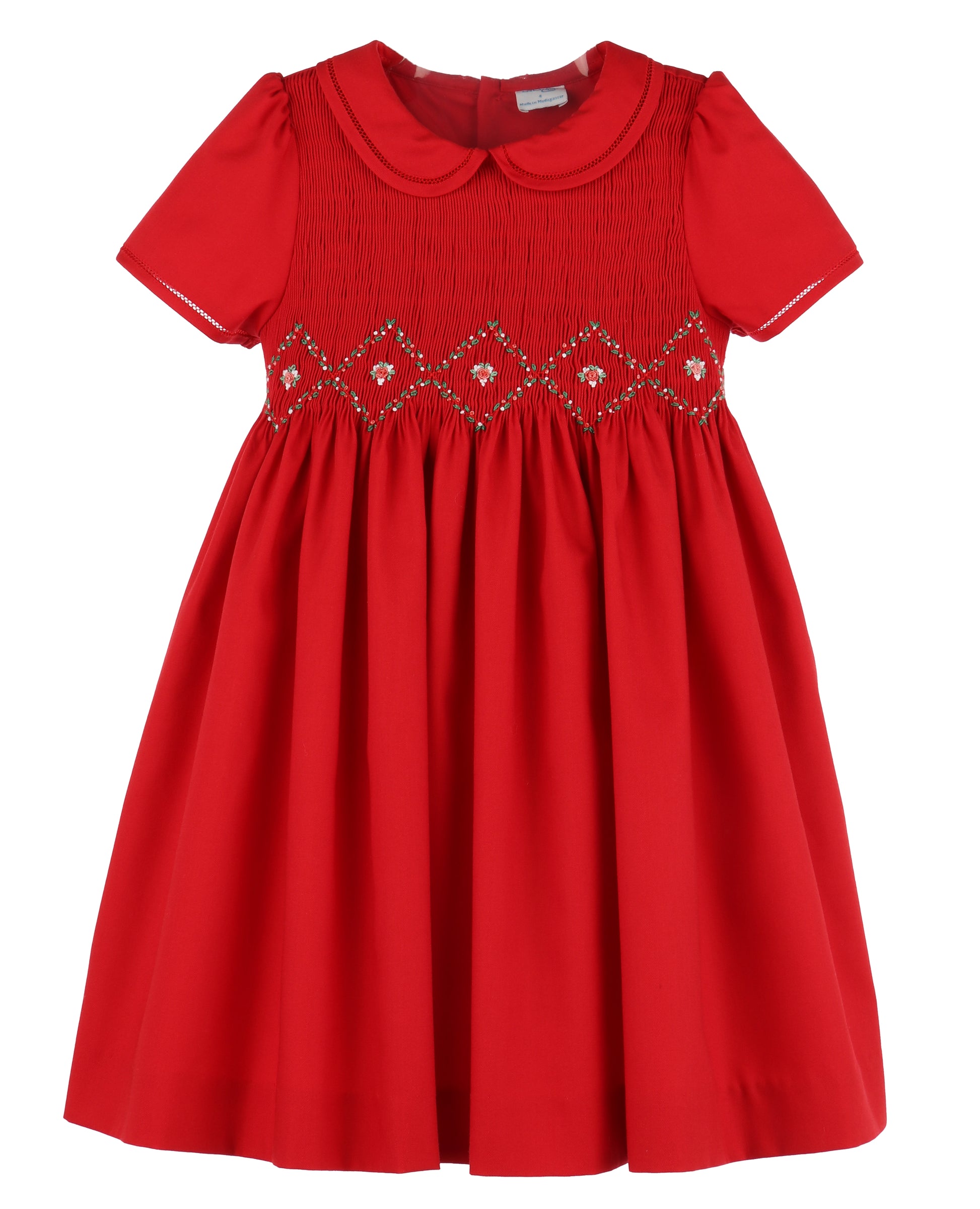 bright red christmas dress Luli & Me Girls Merry & Bright Red Christmas Dress