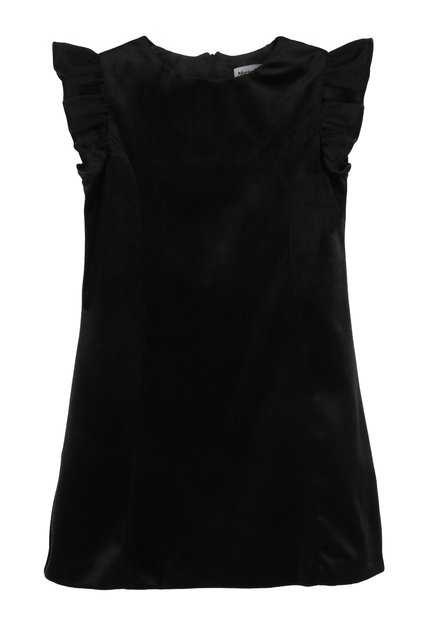 Luli & Me Girls Deluxe Velvet Shift Dress - Black by Luli & Me