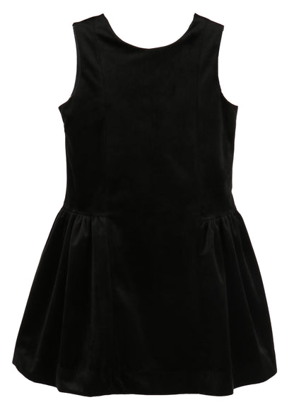 Luli & Me Girls Deluxe Velvet Princess Dress - V-Back - Black by Luli & Me