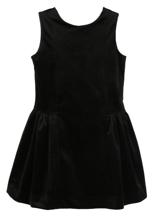 Luli & Me Girls Deluxe Velvet Princess Dress - V-Back - Black by Luli & Me