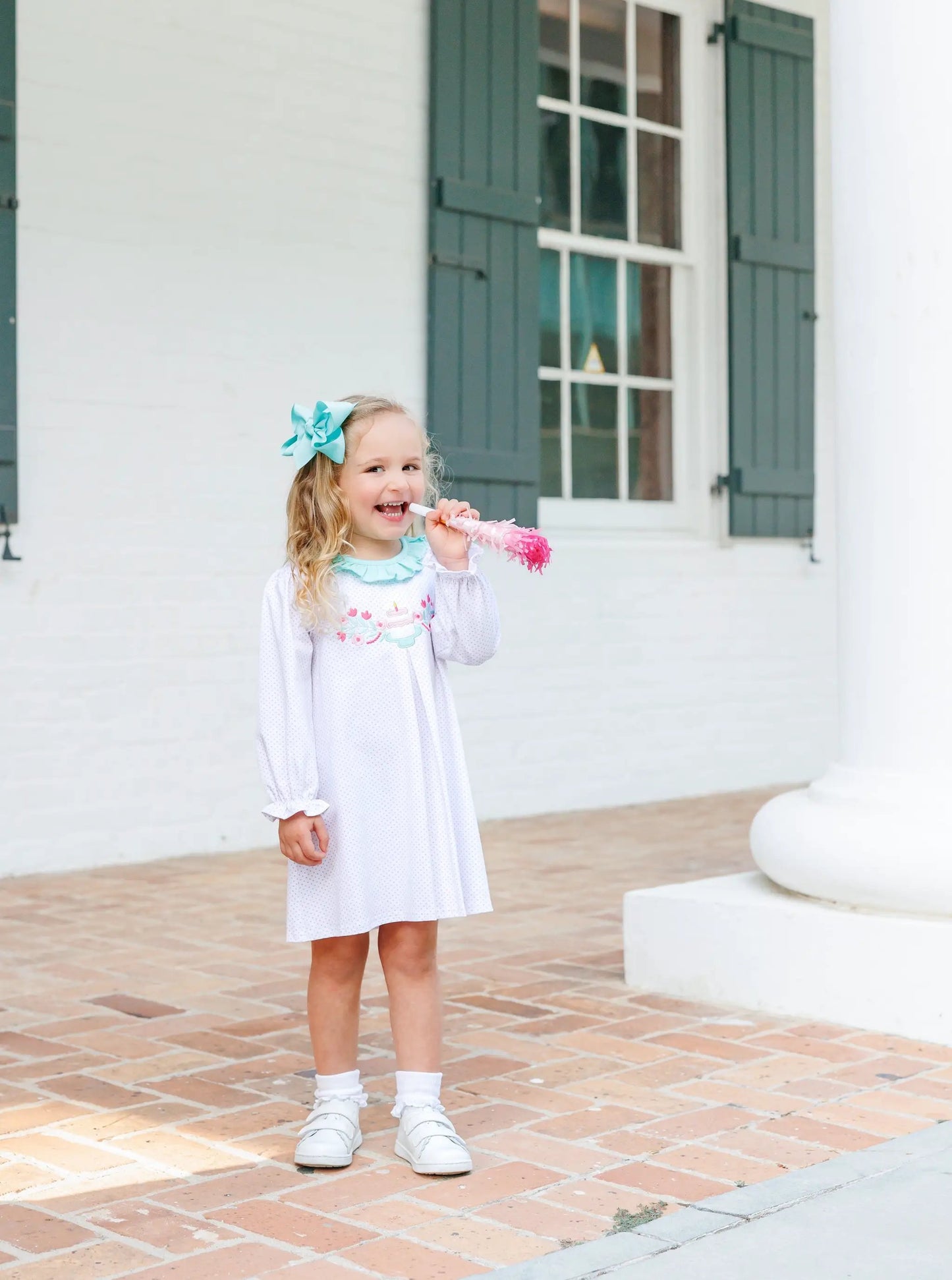 Trotter Street Kids Girls Polka Dot Birthday Dress