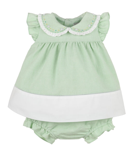 Sophie & Lucas Girls Green Augusta Dress by Sophie & Lucas
