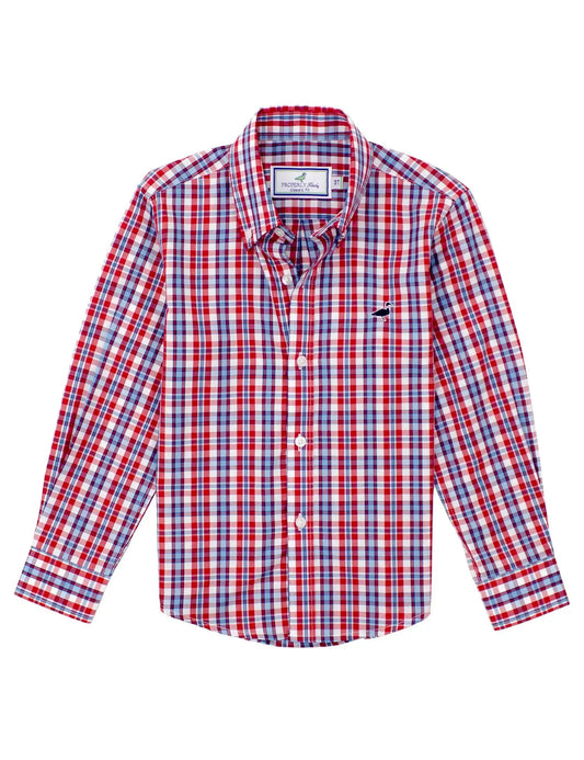 Properly Tied Boys Seasonal Sportshirt - USA Plaid by Properly Tied