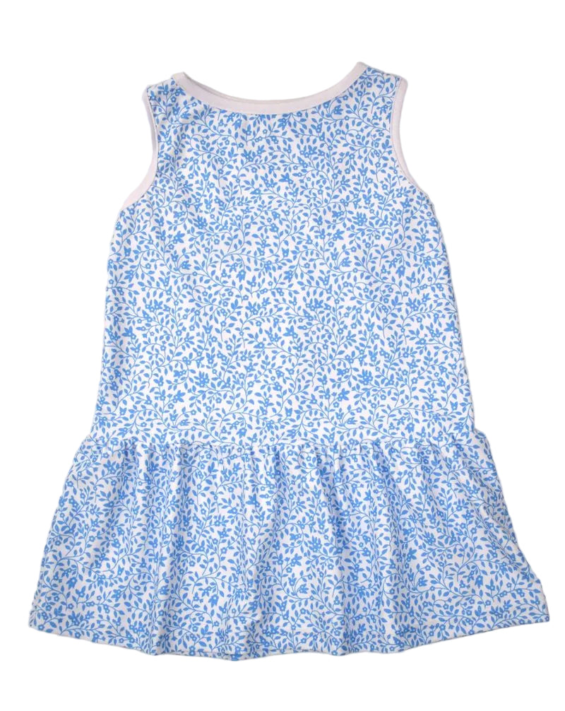 Funtasia Too Girls Sleeveless Tennis Dress - Blue Floral