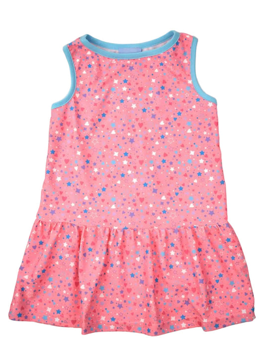 Funtasia Too Girls Sleeveless Tennis Dress - Pink with Stars by Funtasia