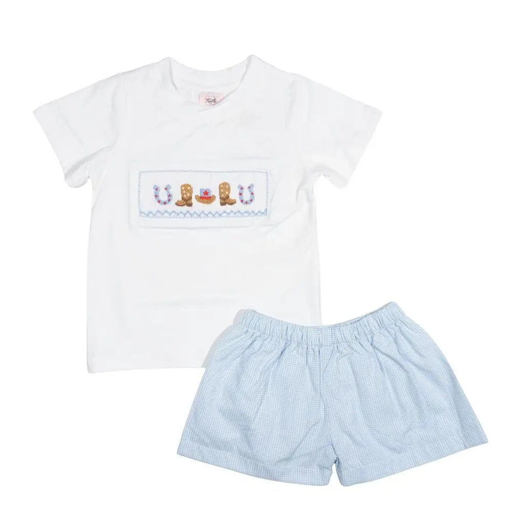 Shop Teeta Boys Wyatt Short Set - Cowboy by Shop Teeta