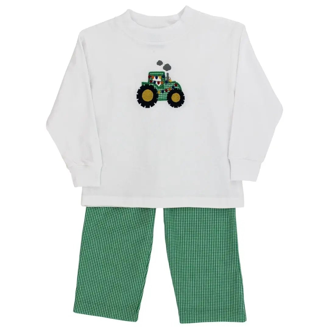 Bailey Boys Yuletide Tractor Pant Set by Bailey Boys