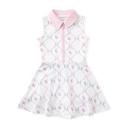 Swoon Baby Girls Active Tennis Dres - Pink Golf Tee - Collar