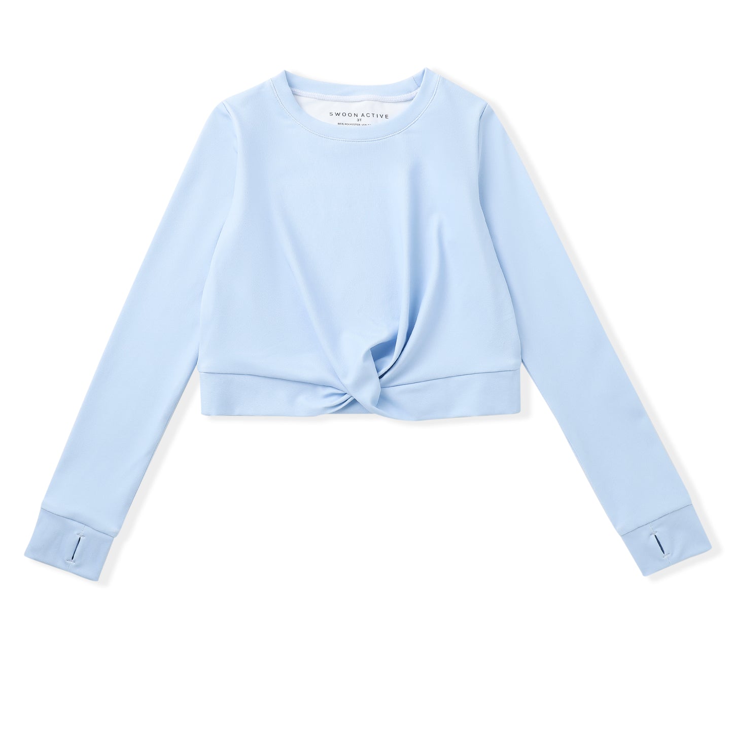 Swoon Baby Girls Active Top - Long Sleeves - Blue Knot