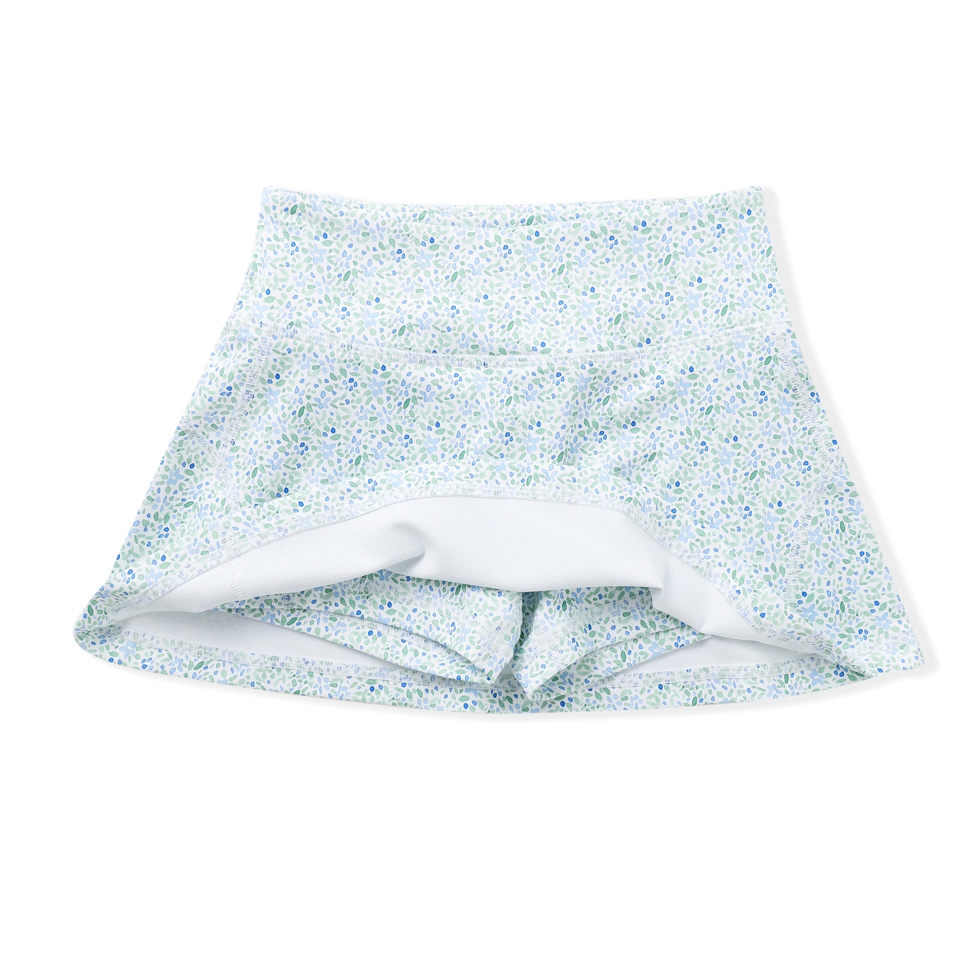 Swoon Baby Girls Active Tennis Skirt - Skort - Blue Floral