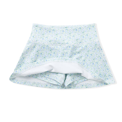 Swoon Baby Girls Active Tennis Skirt - Skort - Blue Floral