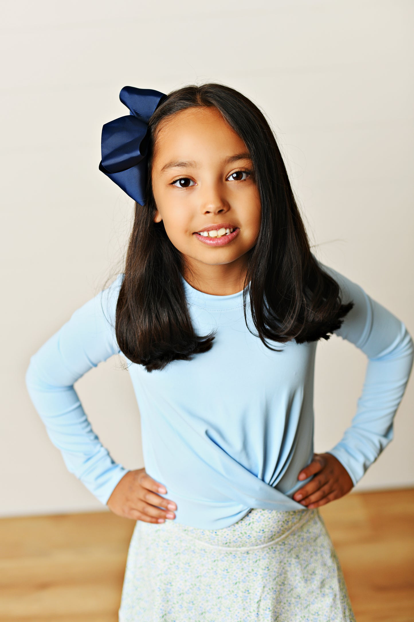 Swoon Baby Girls Active Tennis Skirt - Skort - Blue Floral
