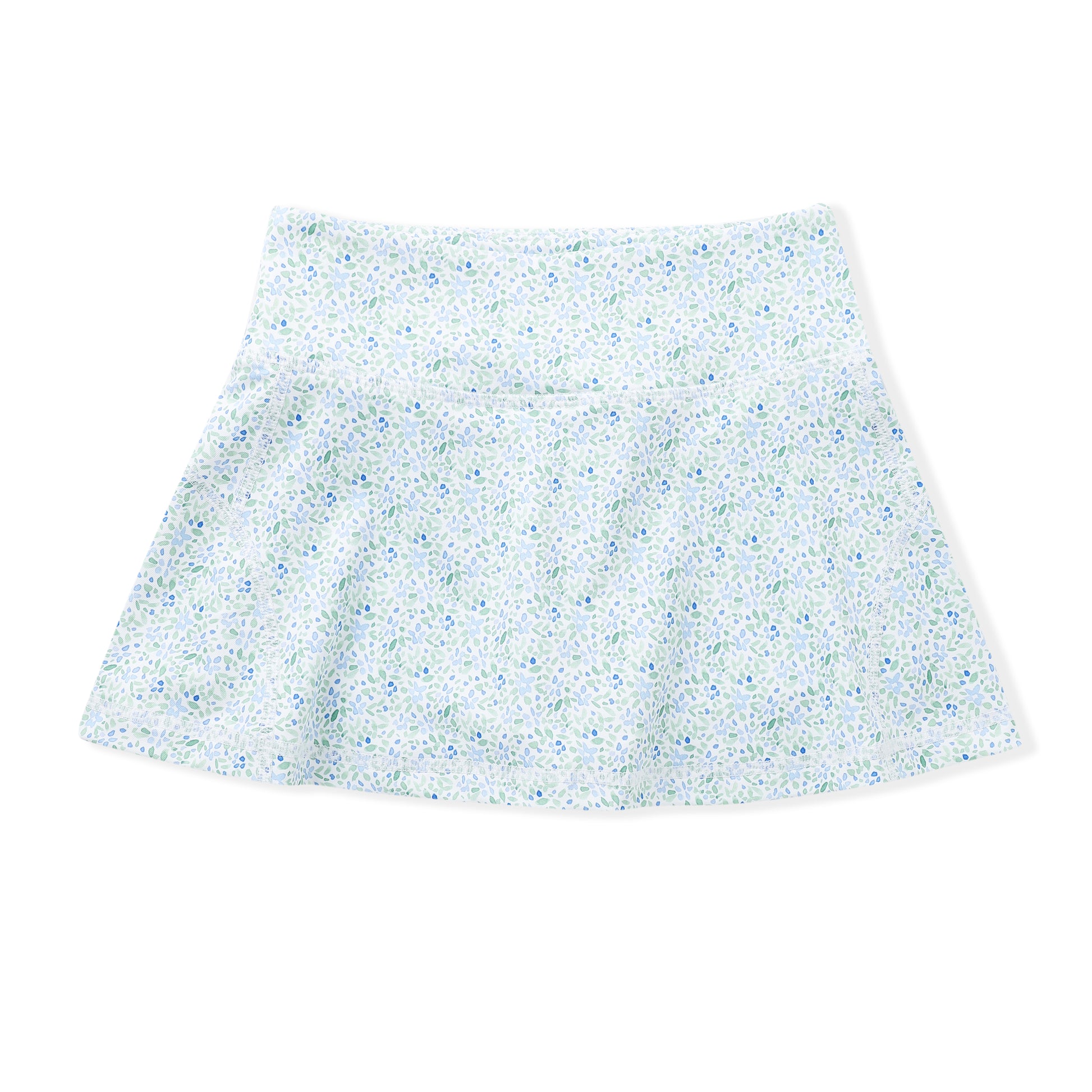 Swoon Baby Girls Active Tennis Skirt - Skort - Blue Floral