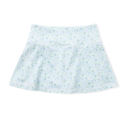 Swoon Baby Girls Active Tennis Skirt - Skort - Blue Floral