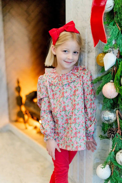 Lila & Hayes Girls Emma Leggings Set - Floral Noel by Lila & Hayes