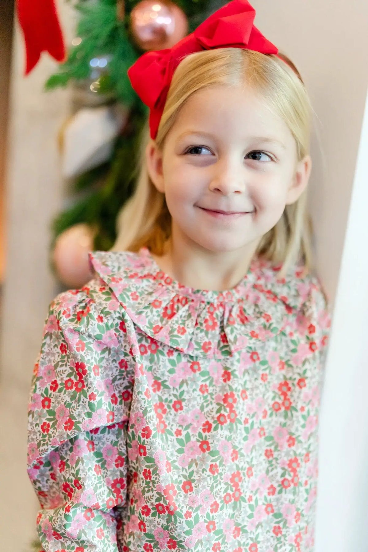Lila & Hayes Girls Emma Leggings Set - Floral Noel