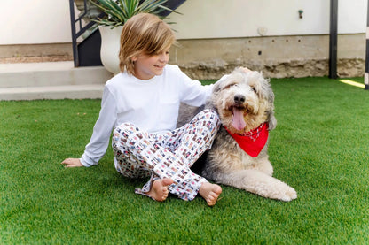 Lila & Hayes Boys Beckett Hangout Lounge Pants - Western Pups Dogs by Lila & Hayes