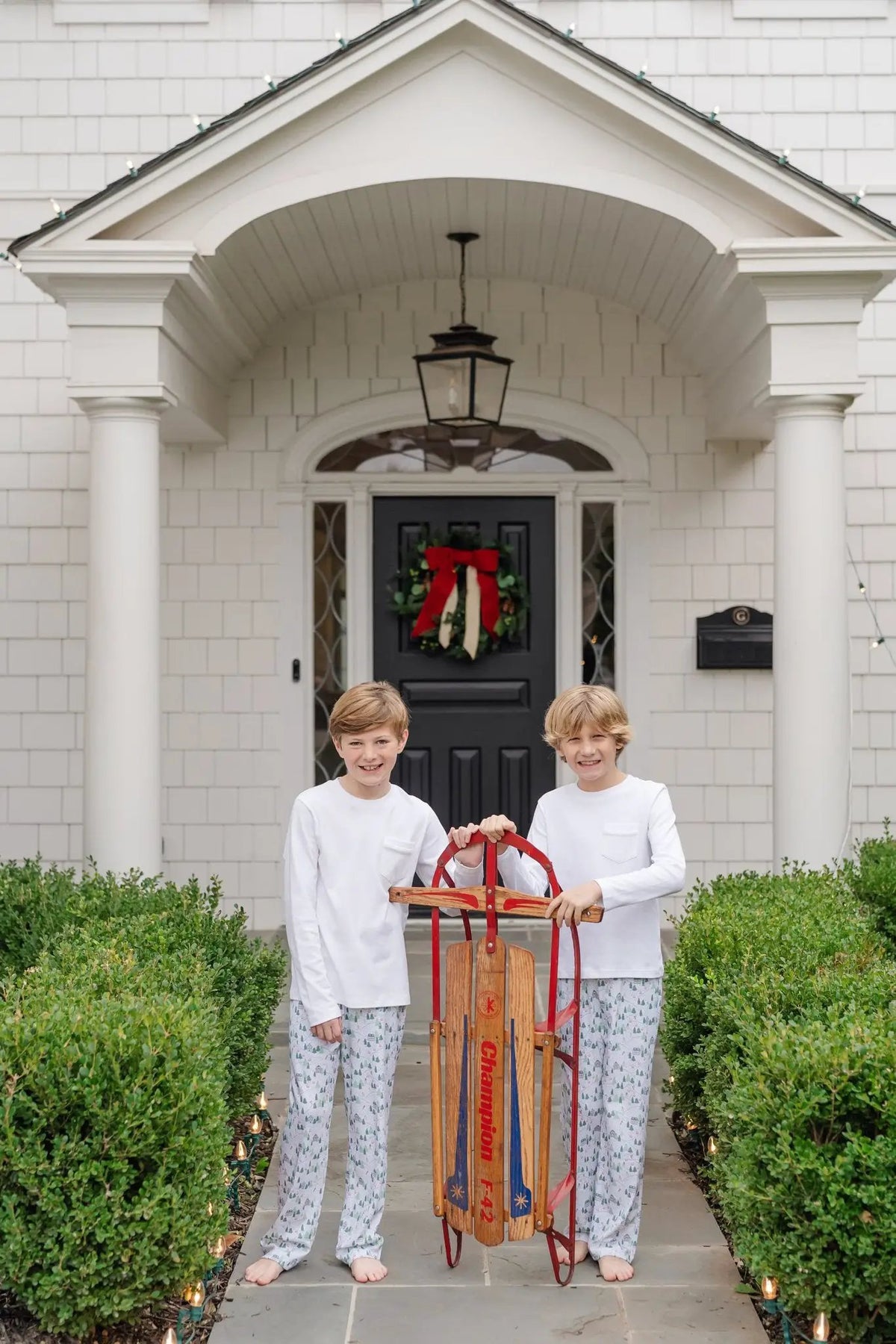 Lila & Hayes Boys Beckett Hang Out Lounge Pants - Ski Village
