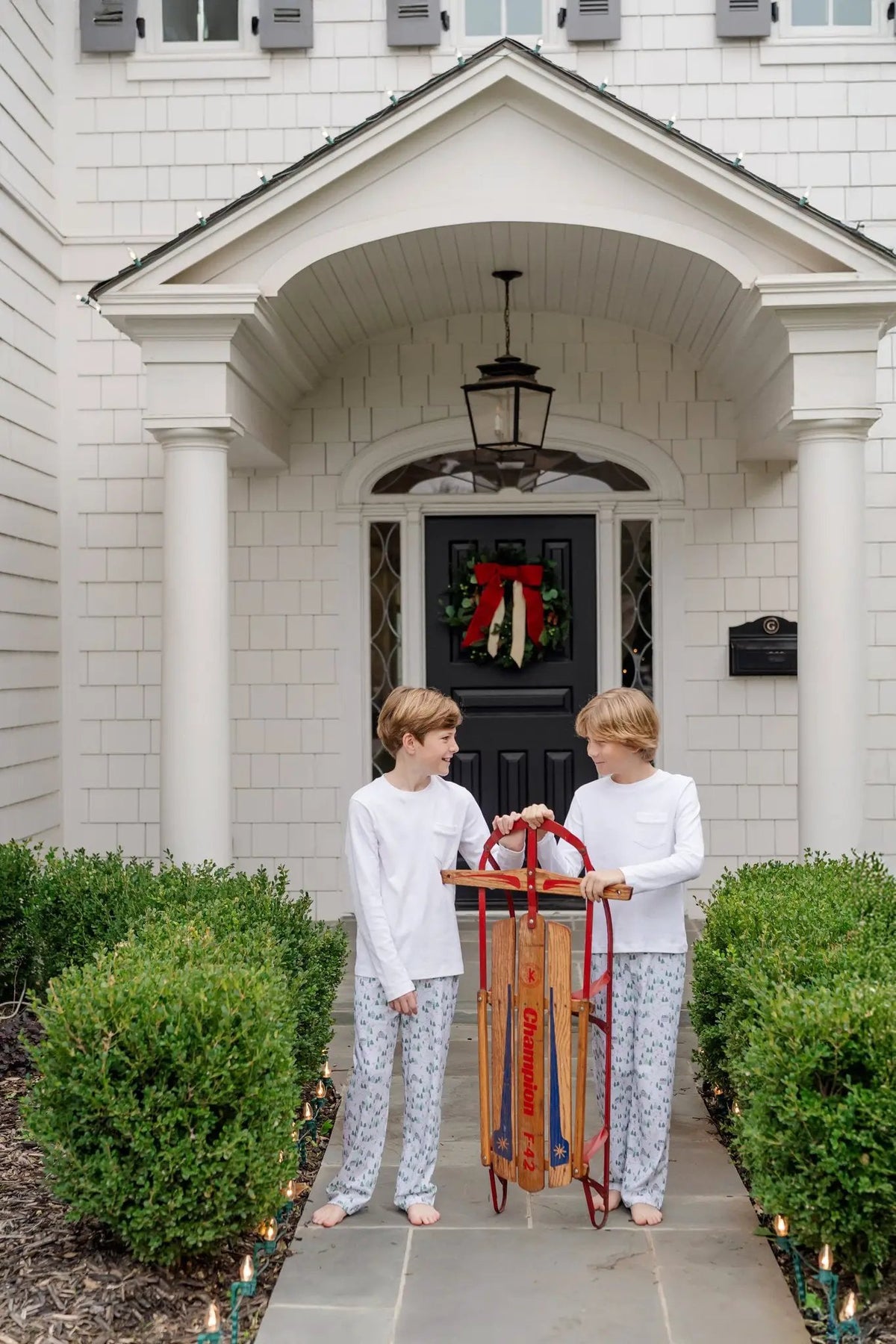 Lila & Hayes Boys Beckett Hang Out Lounge Pants - Ski Village