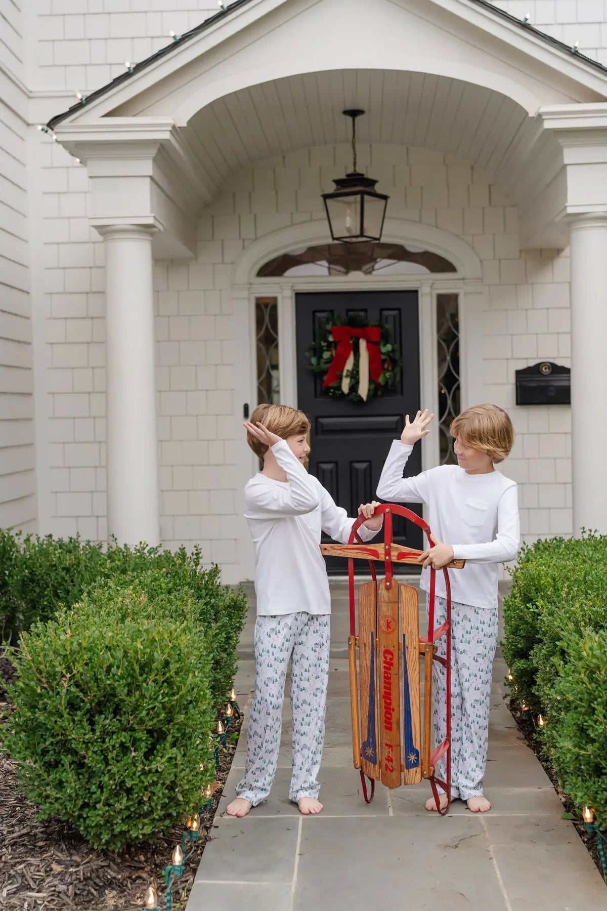 Lila & Hayes Boys Beckett Hang Out Lounge Pants - Ski Village