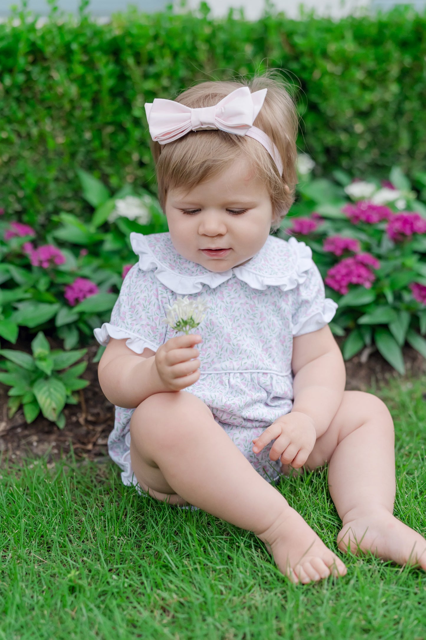 Lila & Hayes Baby Girls Council Bubble - Pink Garden Soiree Floral by Lila & Hayes