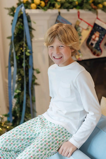 Lila & Hayes Boys Beckett Hang Out Pants - Christmas Tree Topper Stars