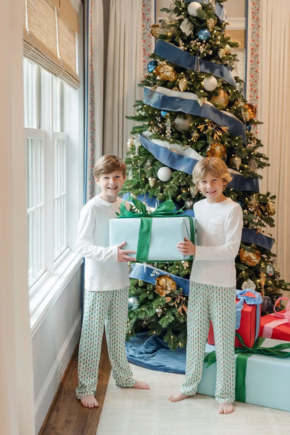 Lila & Hayes Boys Beckett Hang Out Pants - Christmas Tree Topper Stars