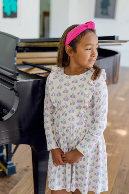 Lila & Hayes Girls Olivia Ruffle Dress - Music Superstar - Perfect for Taylor Swift Show by Lila & Hayes