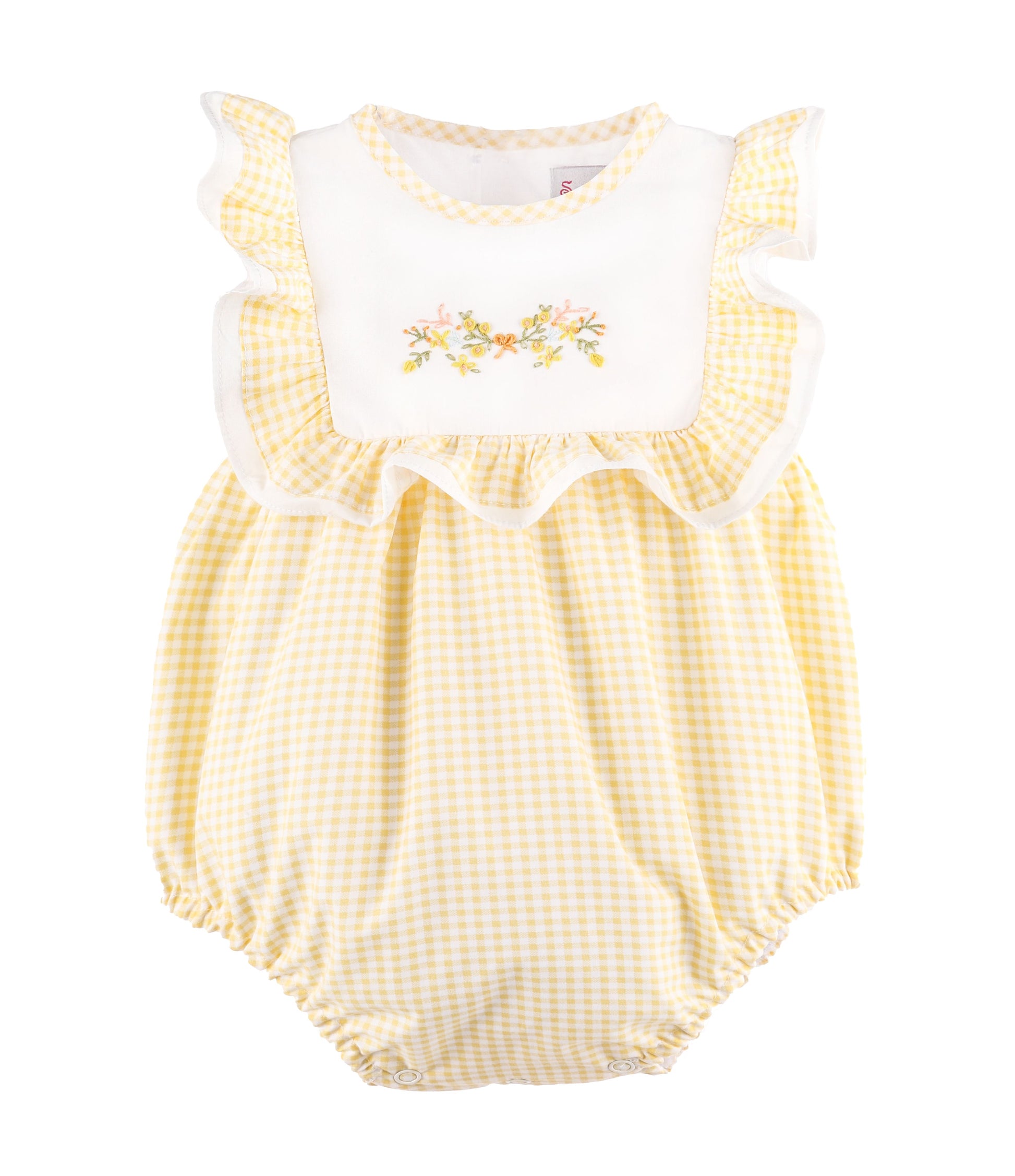 Sophie & Lucas Girls Garden Club Ruffle Bubble - Yellow