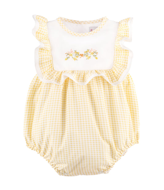 Sophie & Lucas Girls Garden Club Ruffle Bubble - Yellow by Sophie & Lucas