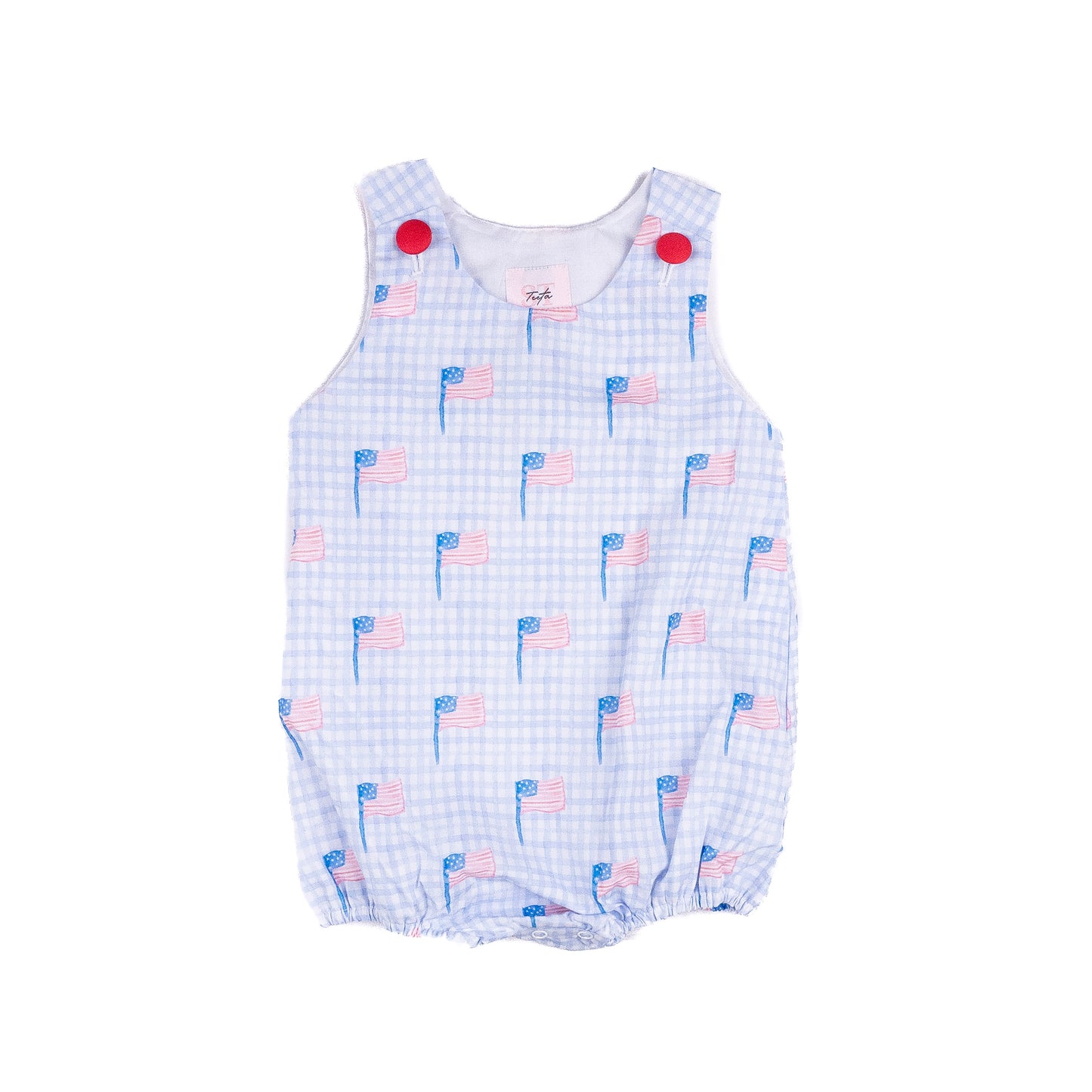 Shop Teeta Boys Patriotic America Flags Bubble by Shop Teeta