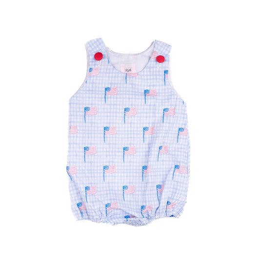 Shop Teeta Boys Patriotic America Flags Bubble by Shop Teeta
