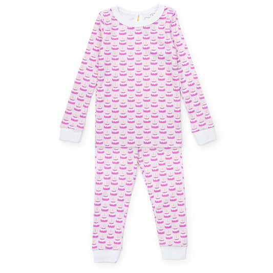 Lila & Hayes Girls Ava Pajamas Set - Pink Birthday Cakes by Lila & Hayes