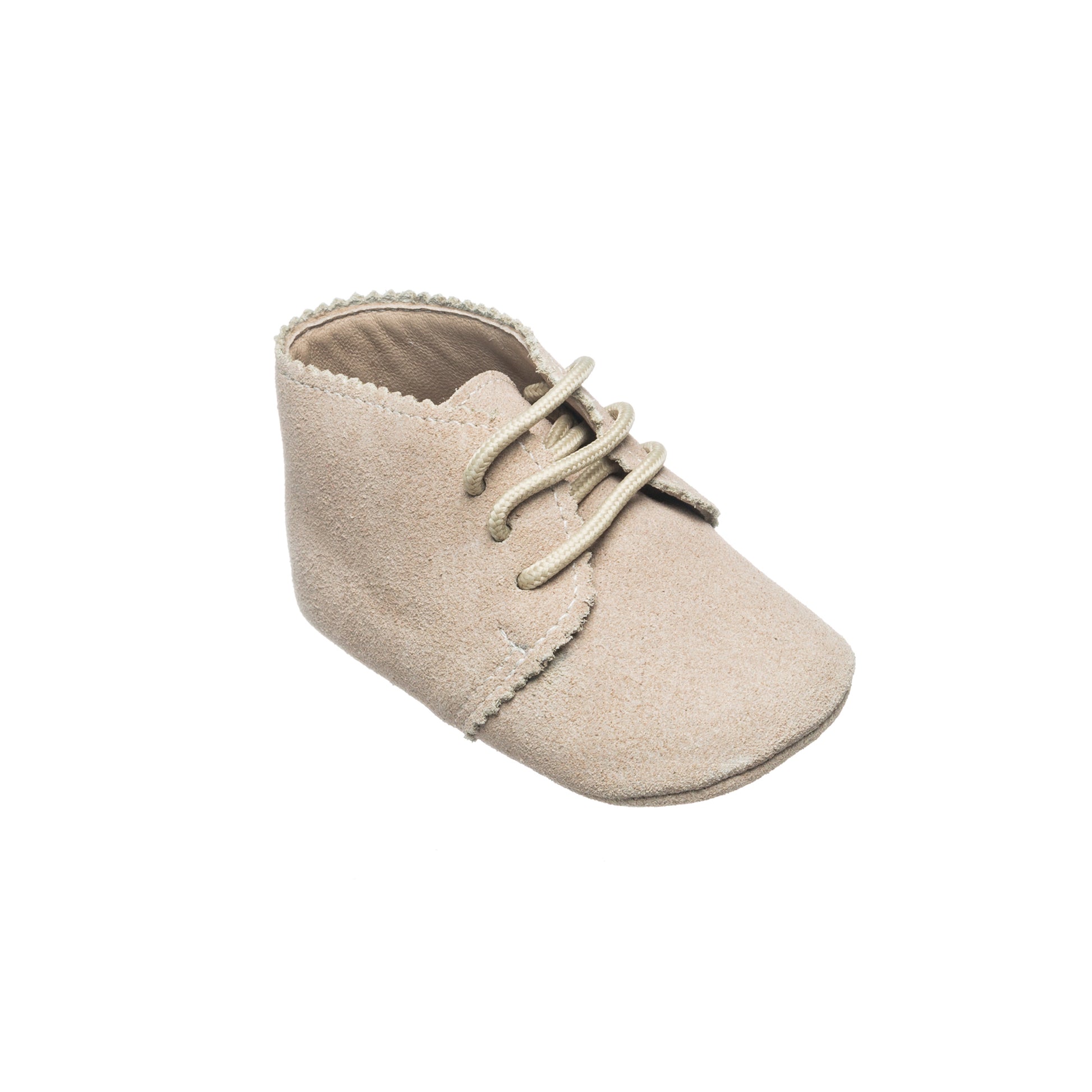 Elephantito Baby Shoes - Scallop Bootie - Tan Sand