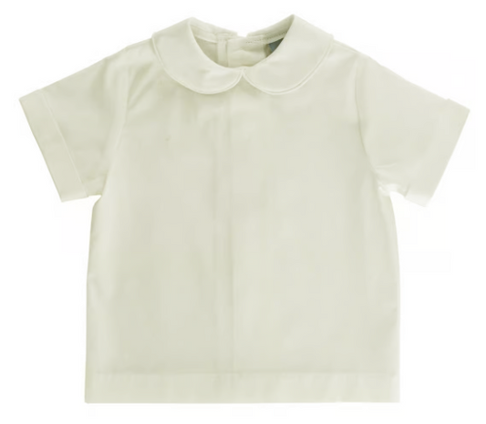 Bailey Boys Baby / Toddler Piped Shirt - Ivory - Long Sleeves - 24M