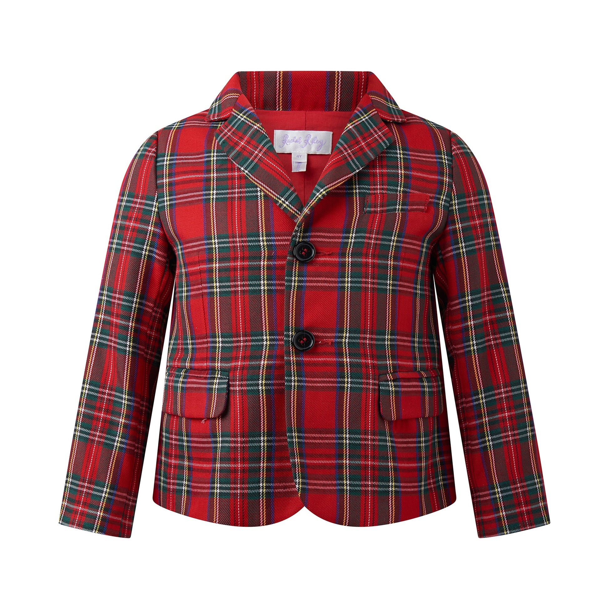 Red Tartan Blazer 2y