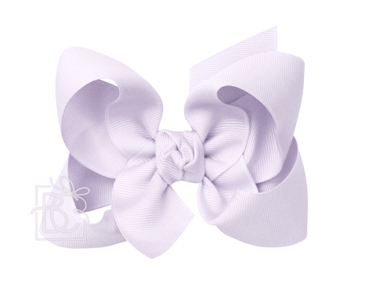 Beyond Creations Girls Grosgrain Double Knot Bow on Clip - Powder Orchid by Beyond Creations