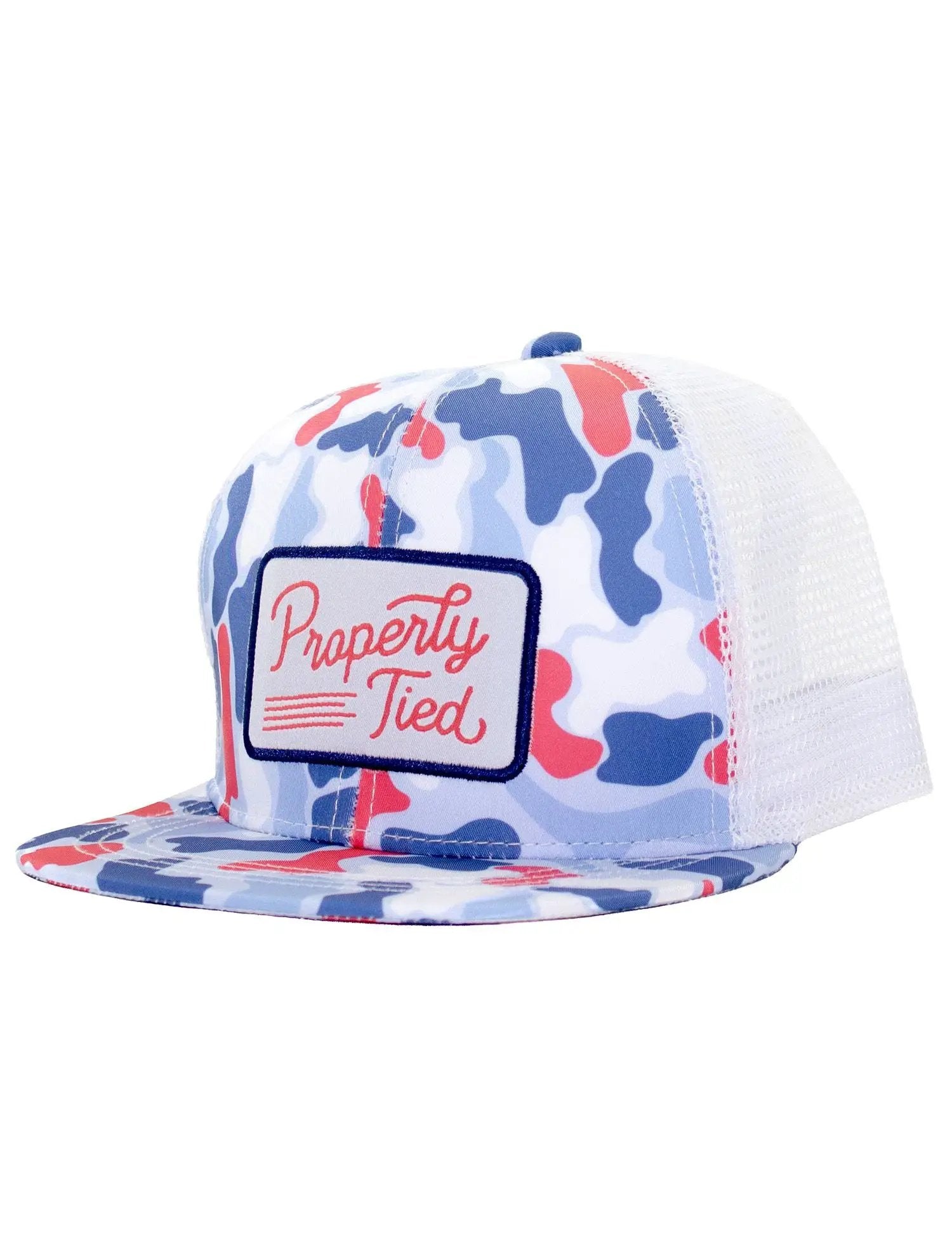 Properly Tied Boys Sportsman Trucker Hat - Americana Camo