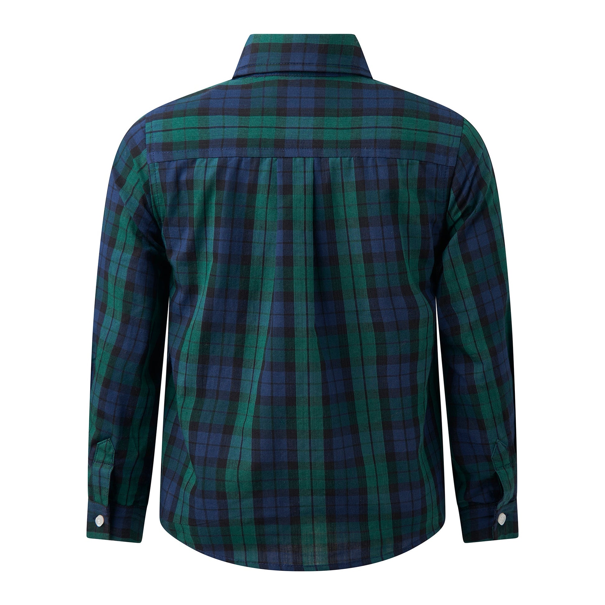 Rachel Riley London Boys Navy Blue & Green Blackwatch Plaid Dress Shir –  Best Dressed Child