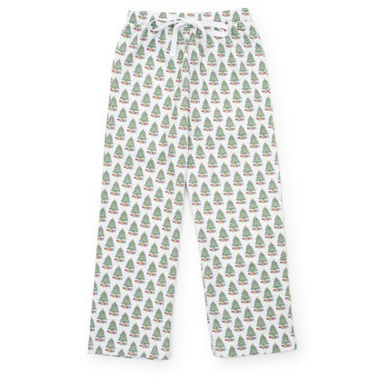 Lila & Hayes Boys Beckett Hangout Pants - Green Under the Christmas Tree by Lila & Hayes