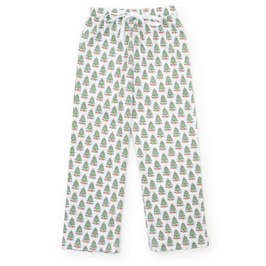 Lila & Hayes Boys Beckett Hangout Pants - Green Under the Christmas Tree by Lila & Hayes