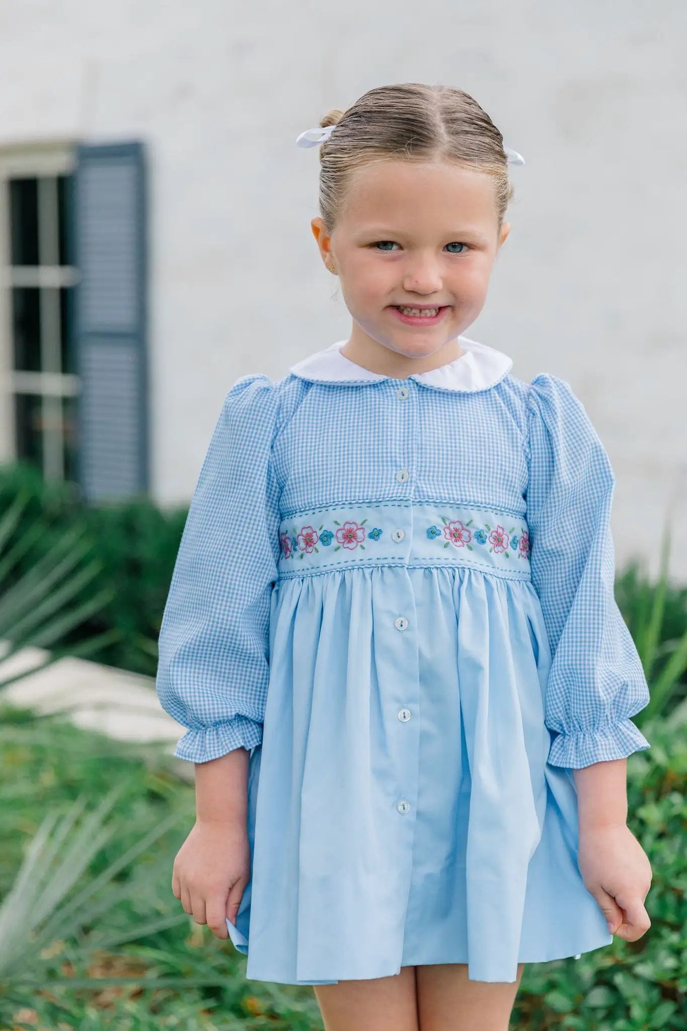 Proper Peony Girls Beckett Blue Flow Dress