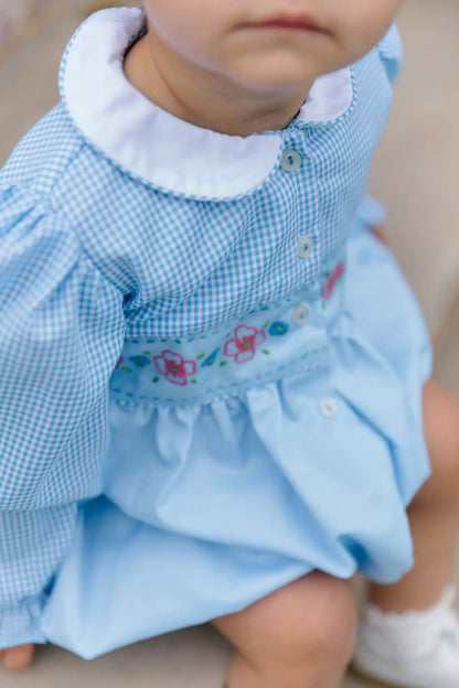 Proper Peony Girls Beckett Blue Flow Dress