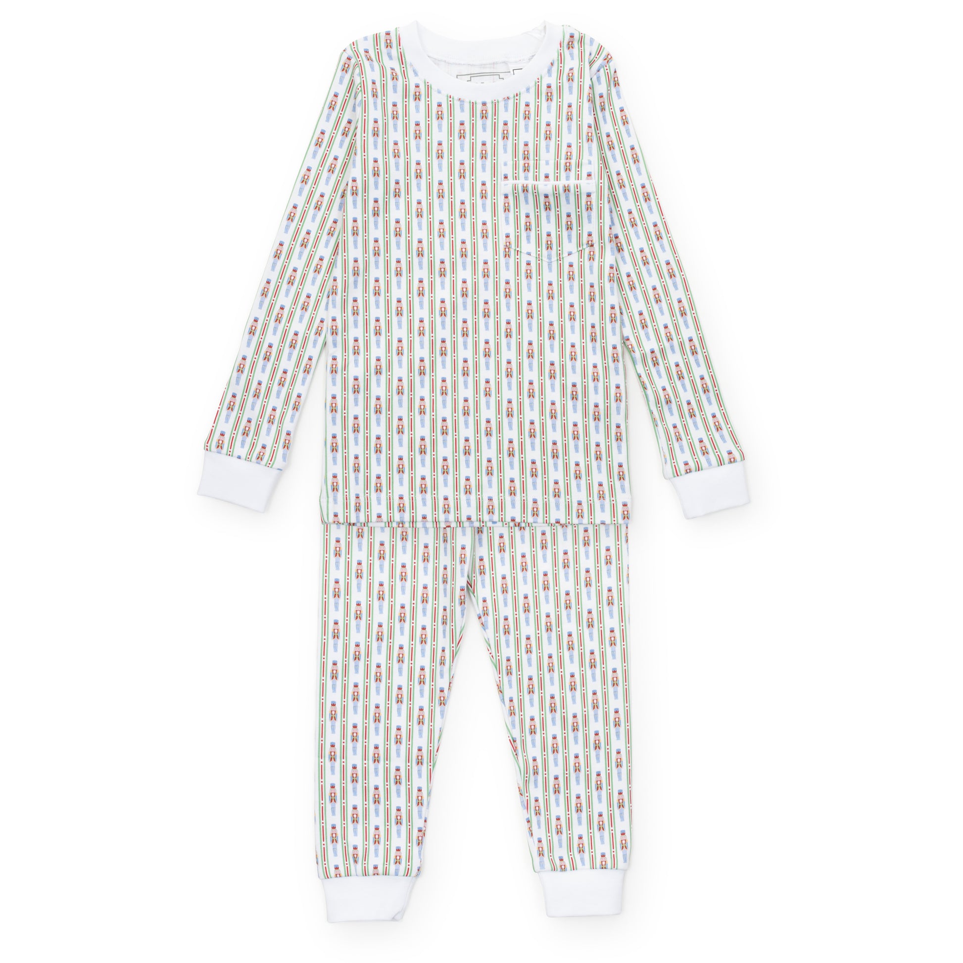 Lila & Hayes Boys Bradford Pajamas Set - Christmas Nutcracker Stripe