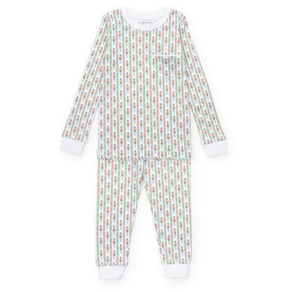 Lila & Hayes Boys Bradford Pajamas Set - Christmas Nutcracker Stripe
