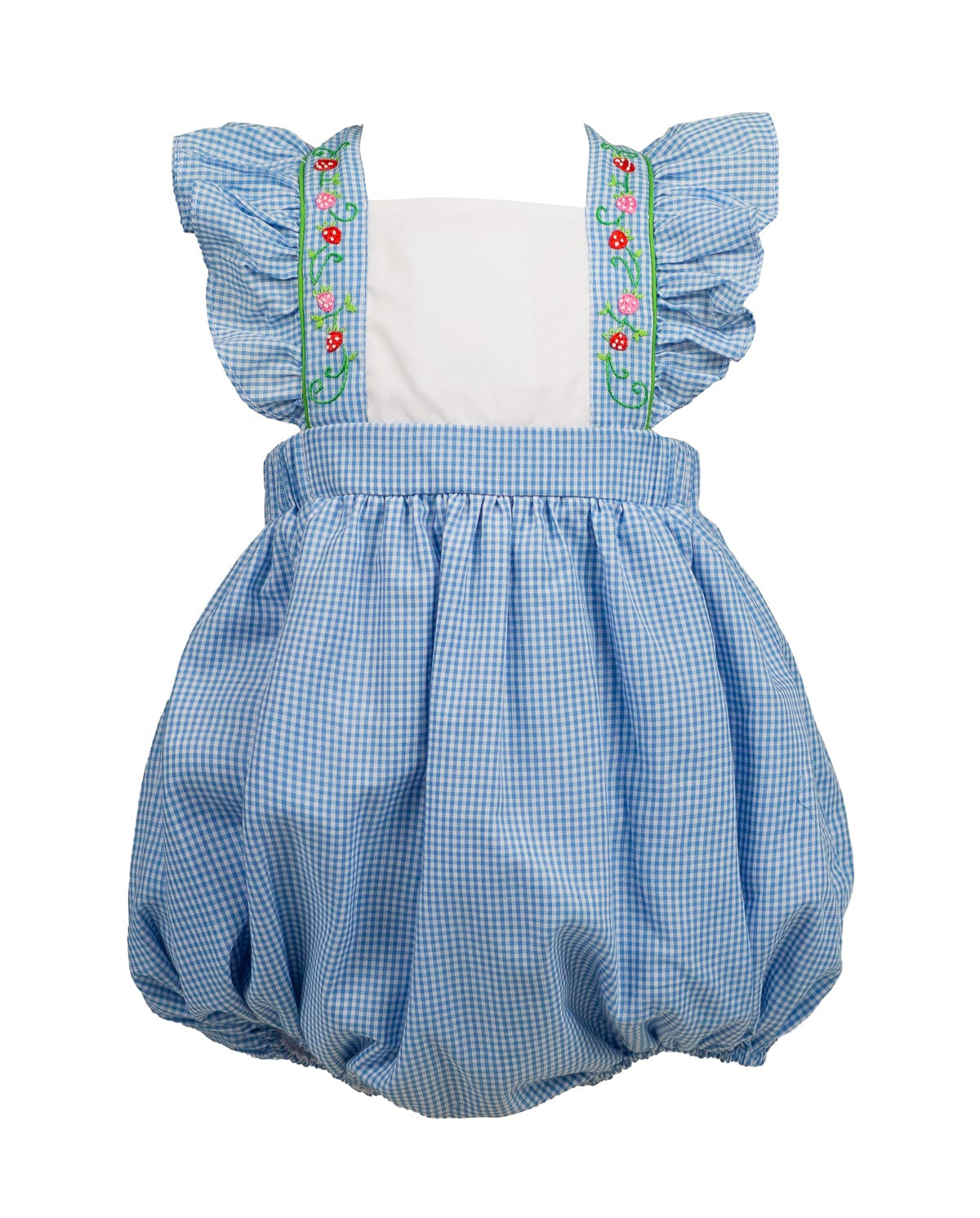 Proper Peony Girls Blue Bryar Bee Pinafore Bubble