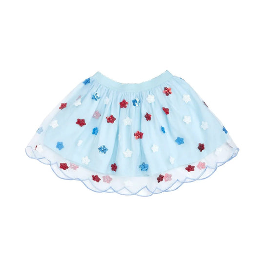 Sweet Wink Girls USA Sequin Stars Tutu Skirt by Sweet Wink