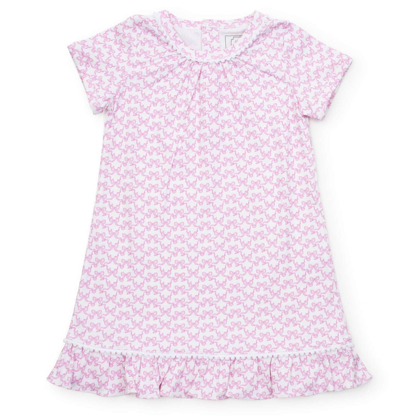 Lila & Hayes Girls Camden Play Dress - Pink Pretty Bows by Lila & Hayes
