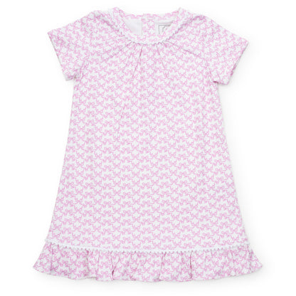 Lila & Hayes Girls Camden Play Dress - Pink Pretty Bows by Lila & Hayes